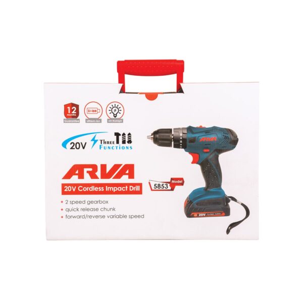 دریل پیچ گوشتی شارژی چکشی ۲۰ ولت مدل ۵۸۵۳ cordless-impact-drill-model-5853